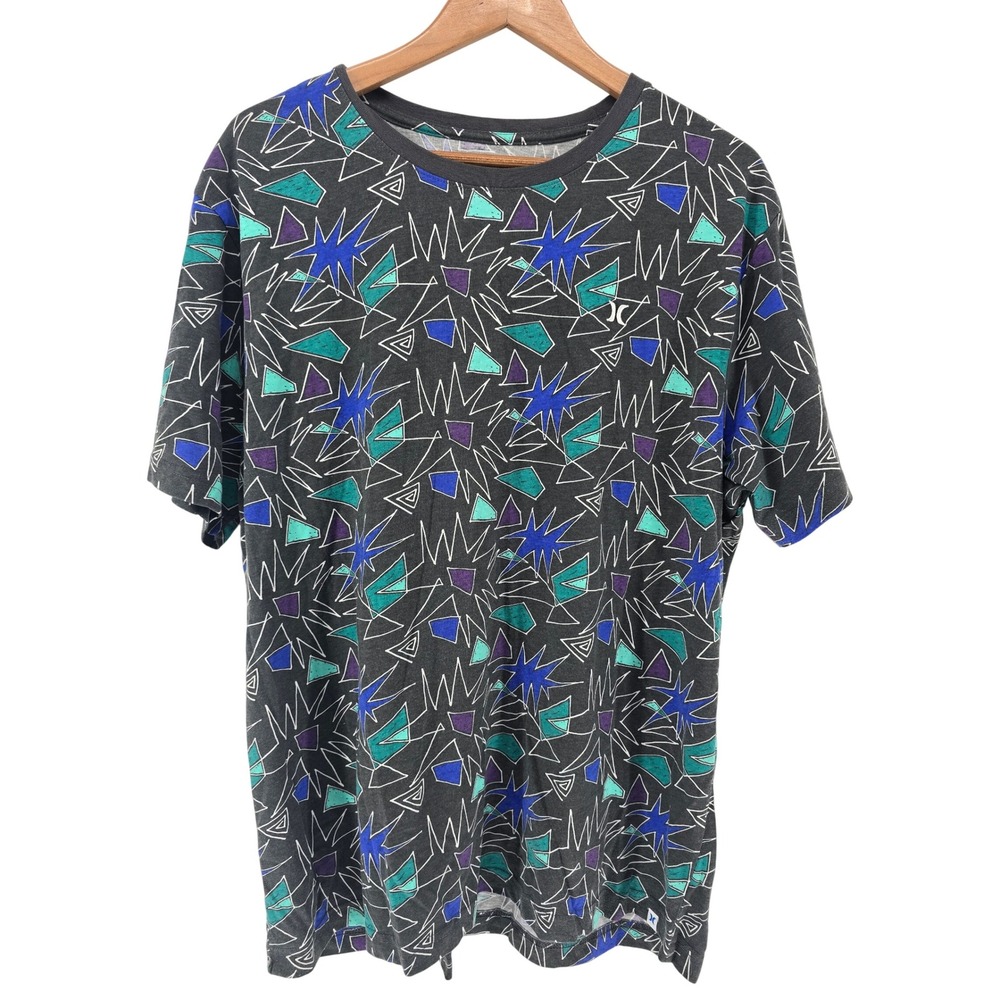 Hurley Men's XL Graphic‎ T-Shirt Abstract Star Print Surf Skate Tee